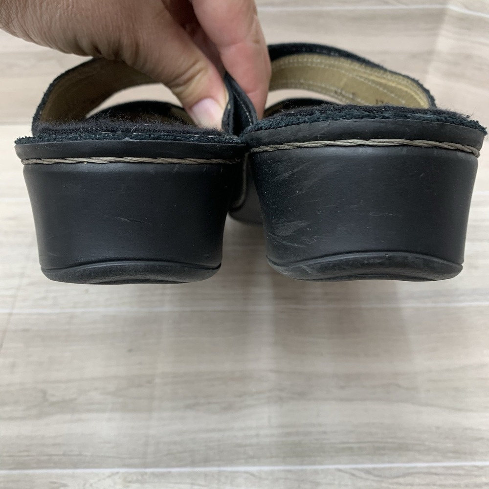 Finn Comfort Cremona Sandals Black Leather Triple Strap Comfort Shoes 5 - Picture 7 of 11